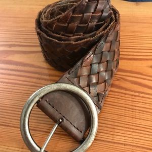 Boho Braided Leather Belt